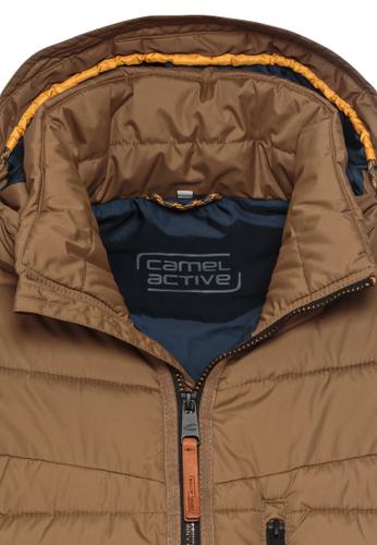 Steppblouson mit abnehmbarer Kapuze 58 Regular Fit - Sepia Brown