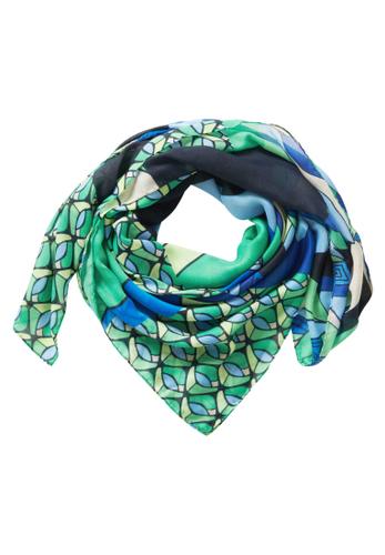 Tuch OS Weich fallend - Green/blue