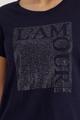 T-Shirt mit Strasssteinen