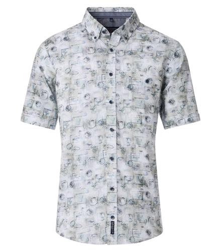 Freizeithemd Kurzarm 3XL Casual Fit Short - Beige
