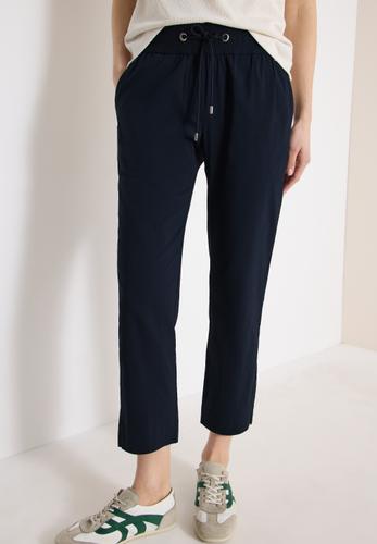 Mid Waist Slim Leg Hose im Casual Fit