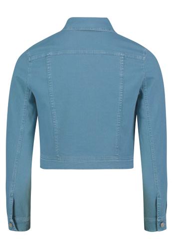 Jeansjacke 40 Figurnah - Smoky Teal