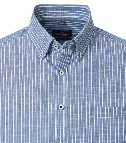Freizeithemd Kurzarm XXL Casual Fit - Blau