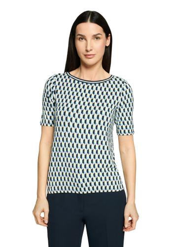 Casual-Shirt 42 Figurumspielend - Blau/Grün