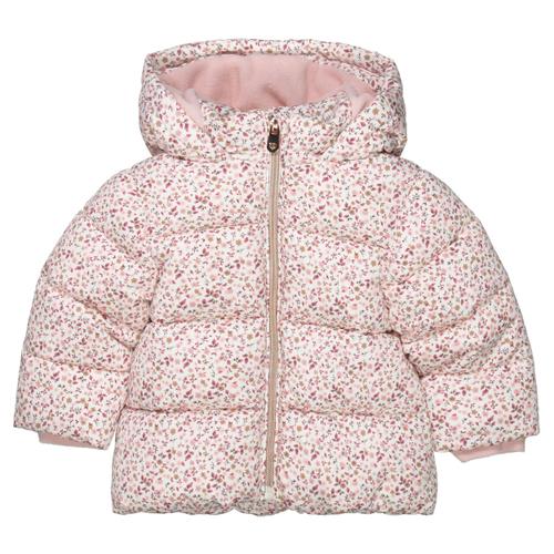 Steppjacke mit Kapuze 74 lässig geschnitten - Flower Aop