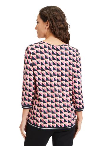 Printshirt 48 Figurumspielend - Dark Blue/pink