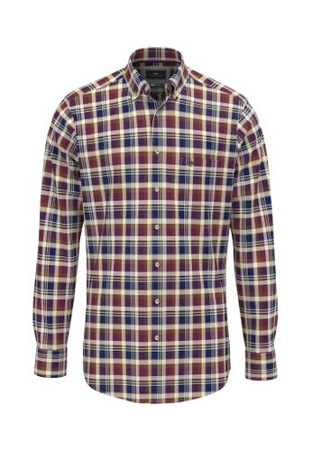 Colorful Washed Oxford, B.D., 1/1 XXL Casual Fit - Deep Merlot