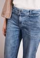 Mid Waist Wide Leg Jeans im Loose Fit 32/7/8 Hosen - Mid Blue Random Wash
