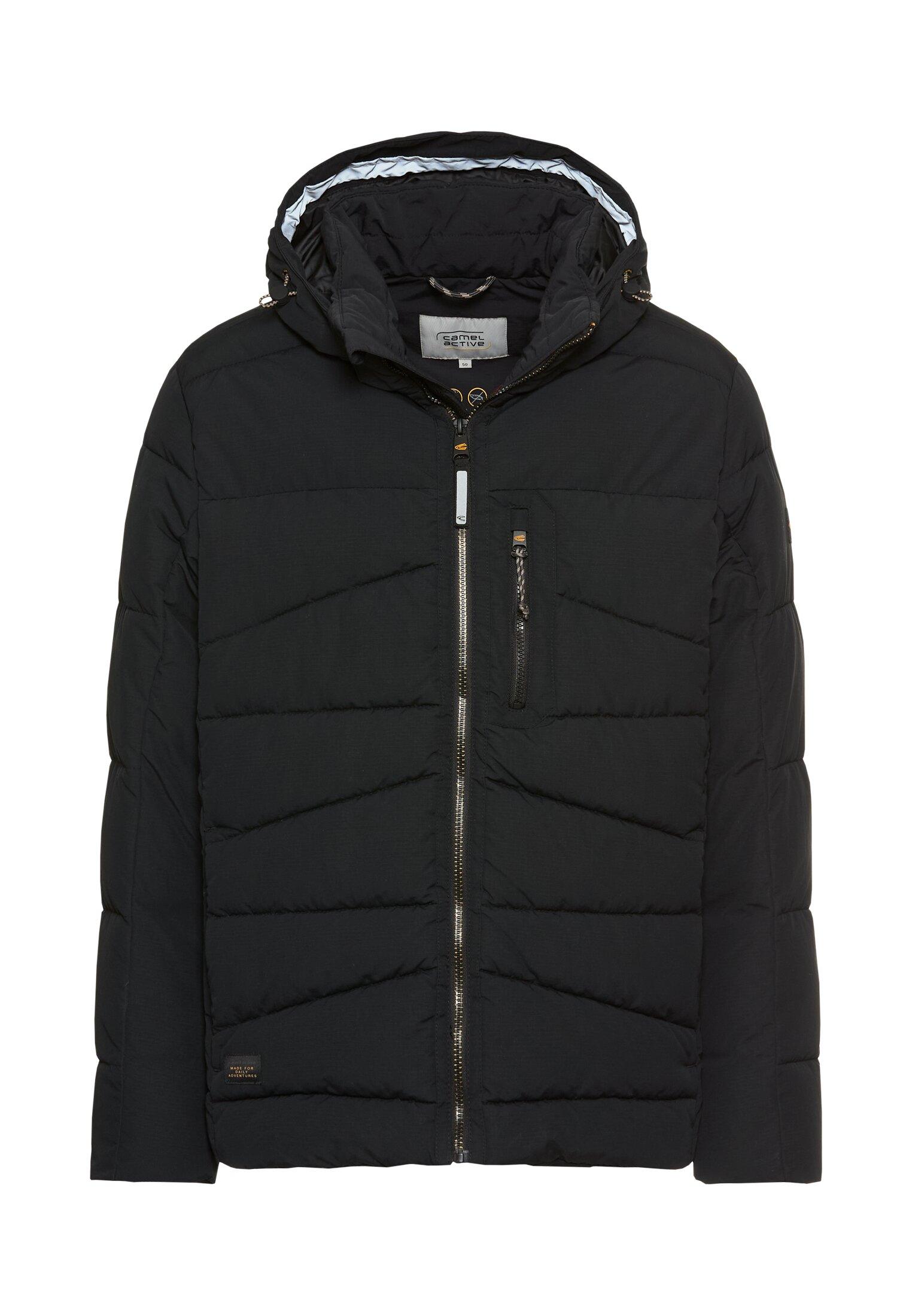 Winterjacke mit abnehmbarer Kapuze 50 Regular Fit - Asphalt