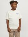 JORSANTORINI BACK TEE SS CREW NECK JNR 152 Weit geschnitten - Buttercream