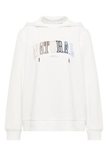 Hoodie mit Wording XXL - Vanilla White