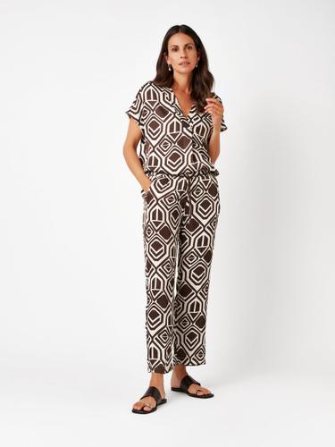 Pia Wide Chic 7/8 44 - Coffee