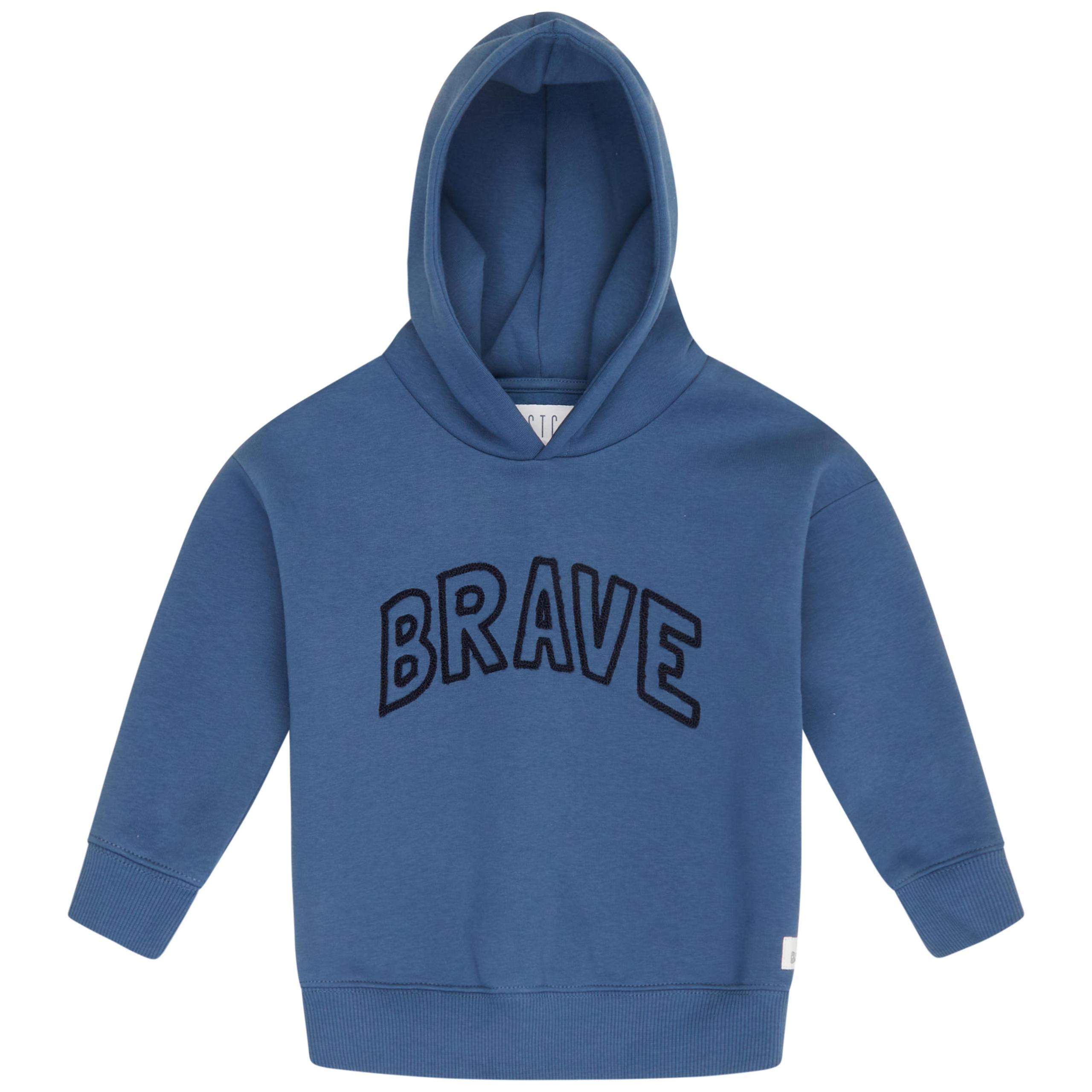 Kn.-Hoodie, oversized 116/122 - Kobalt