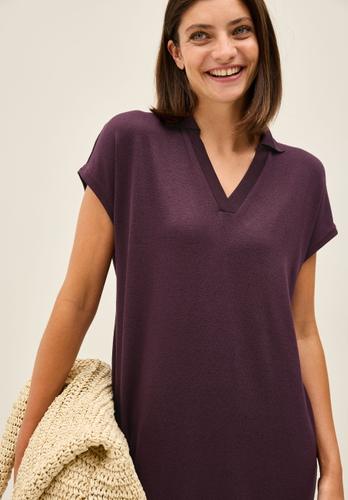 Sommerliches Strick-Kleid S - Mulberry Red