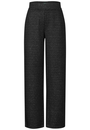 Hose mit Glitzer-Details XS/28 - Black Melange