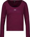 Langarmshirt mit Strass 42 - Bordeaux