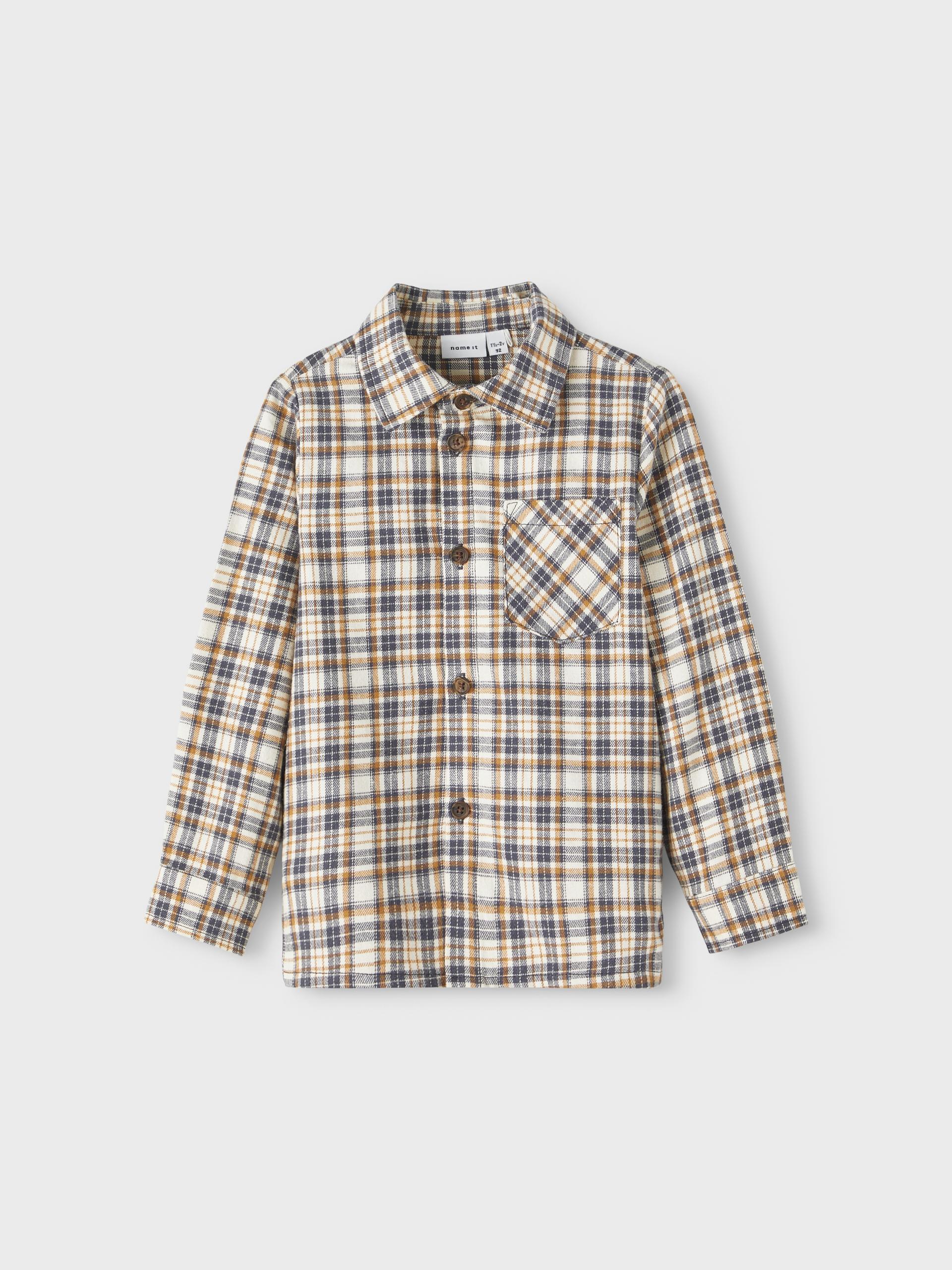 NMMRESOREN LS SHIRT 104 Normal geschnitten - Buttercream