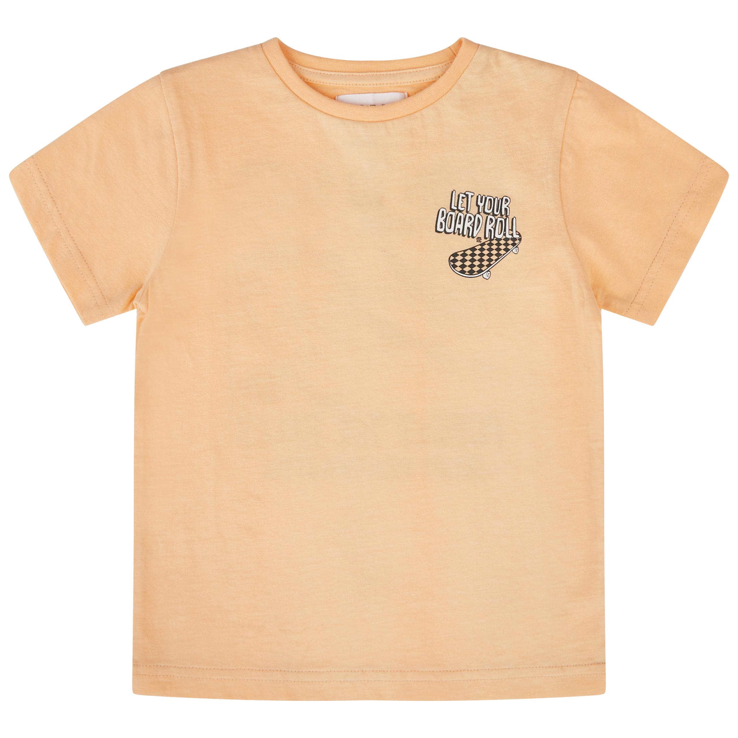 Kn.-T-Shirt 104/110 - Soft Orange