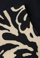 T-Shirt mit Split Neck und Frontprint