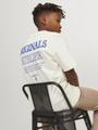JORSANTORINI BACK TEE SS CREW NECK JNR 152 Weit geschnitten - Buttercream