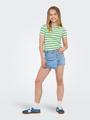 KOGEVIG S/S RIB TOP JRS 158/164 Normal geschnitten - Cloud Dancer