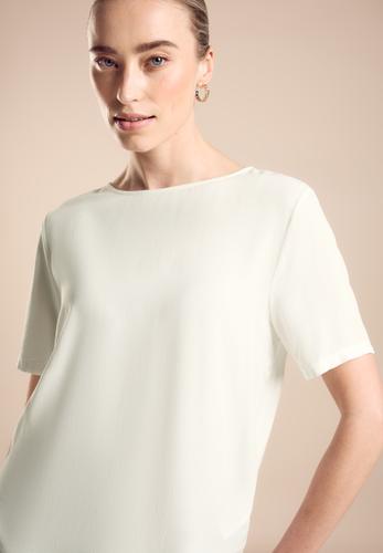 Materialmix T-Shirt 42 - Off White