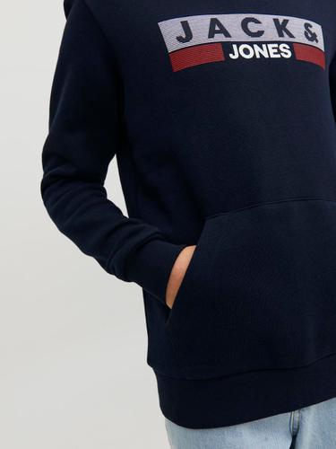 JJECORP LOGO SWEAT HOOD PLAY4 NOOS JNR 176 Normal geschnitten - Navy Blazer