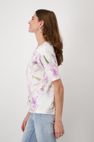 Allover Print Shirt 40 - Lavender Rose Gemustert