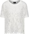 Pullover mit Spitzenmuster 36 - Cream