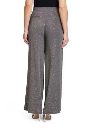 Modern fit Hose 36 Gerade - Schwarz/gold