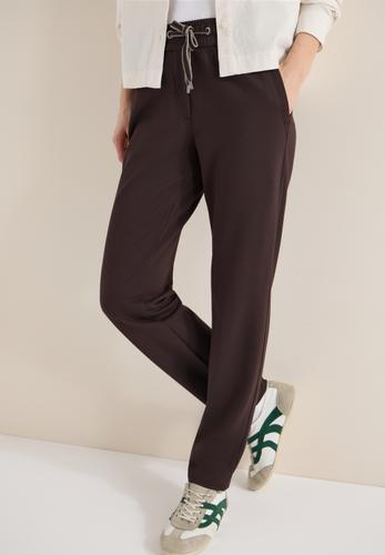 Hose in Unifarbe L/28 - Macchiato Brown