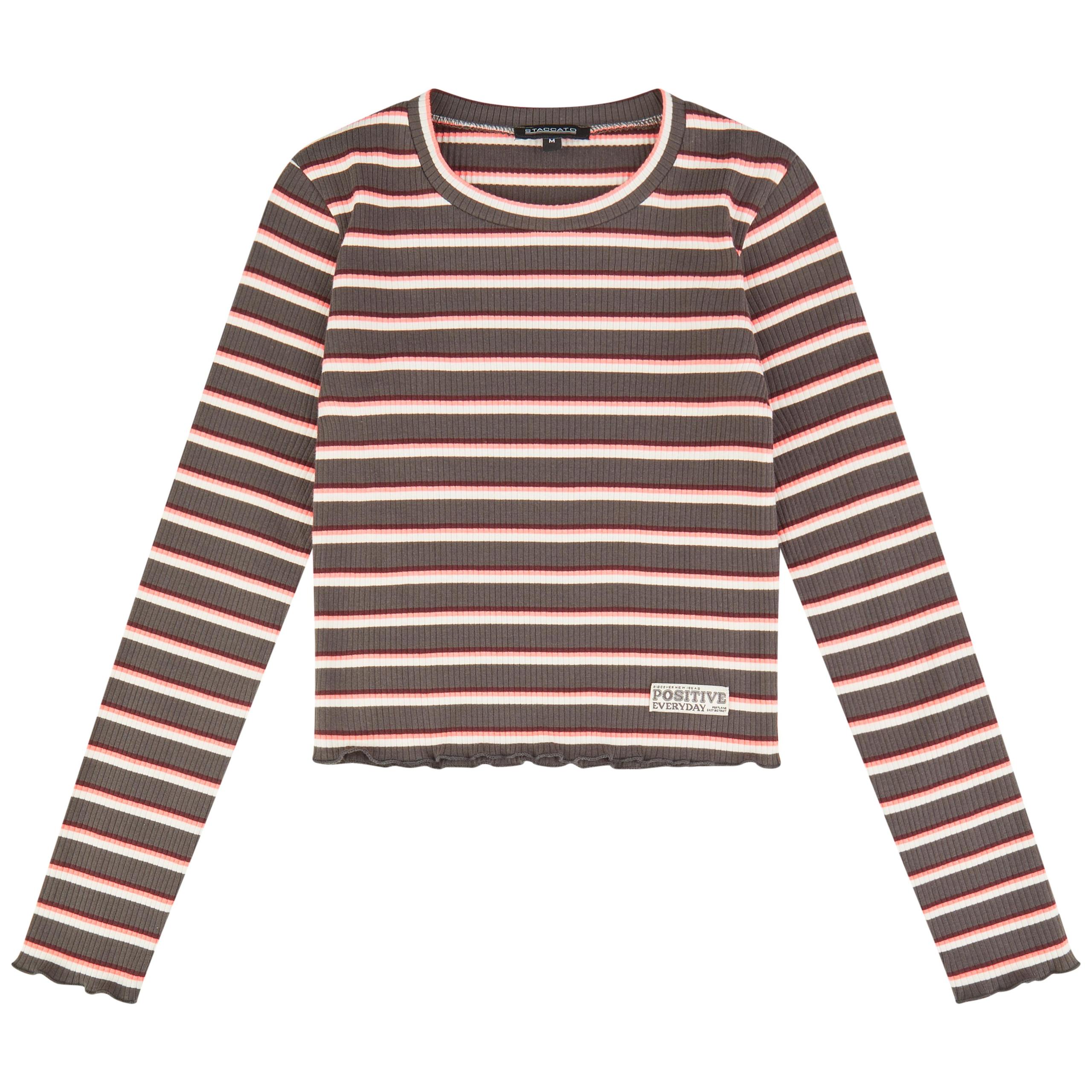Md.-Rib-Shirt, Streifen 164 - Dark Grey Str.