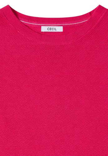 Kurzarm Pullover mit Struktur