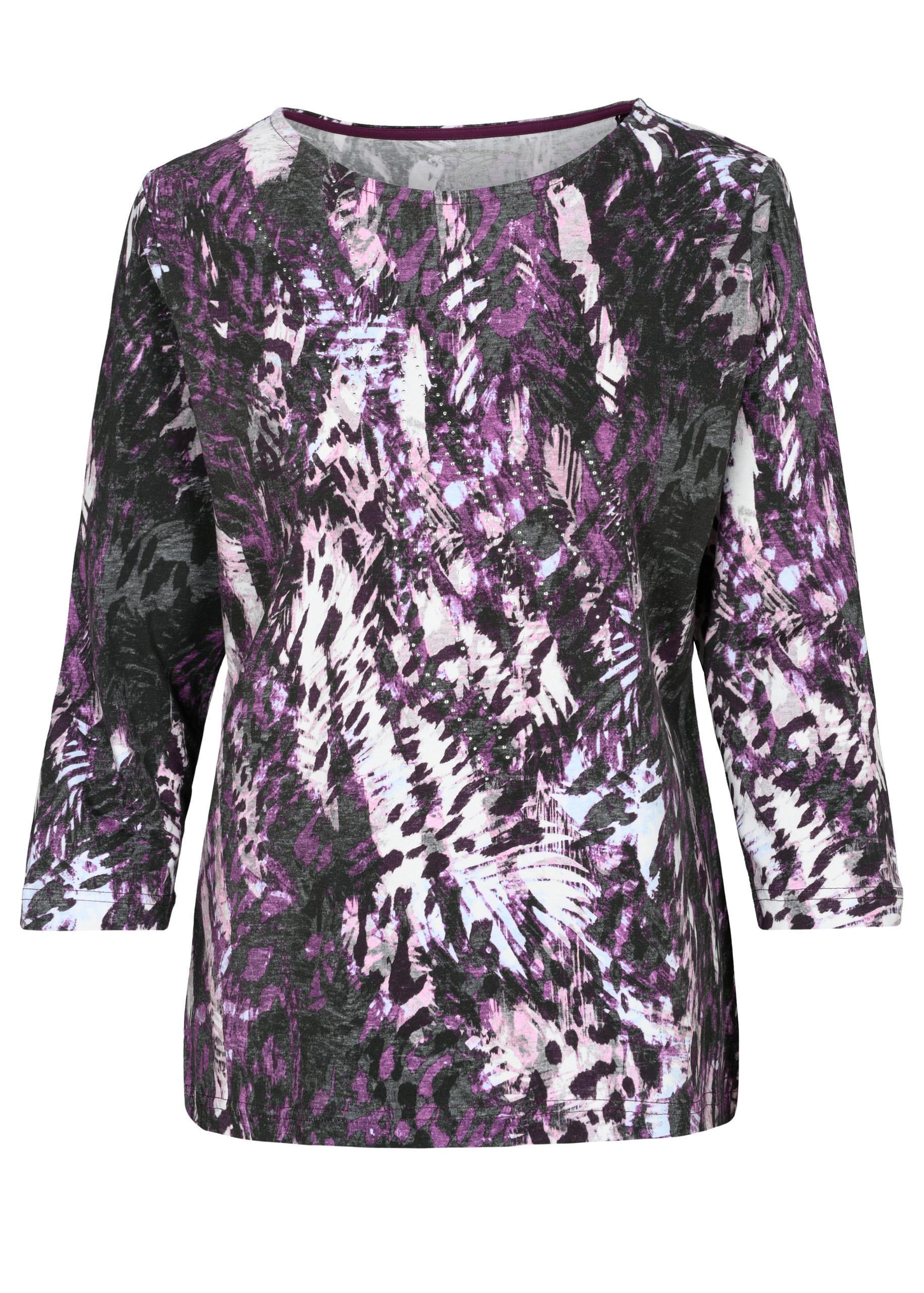 Rdh.-Shirt, 3/4 Arm, Druck 42 - Winterbloom Combo