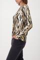 Shirt mit Tigermuster 36 - Whisky Gemustert