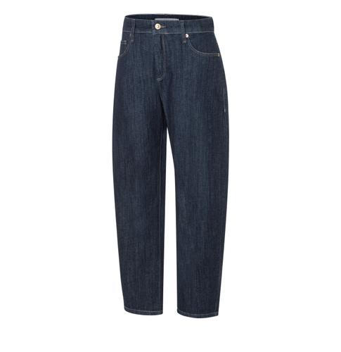 MAC JEANS - DANNI, authentic Stretch Denim 32/OL Barrel Fit - Blau