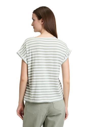Ringelshirt S Lässig - Cream/Green