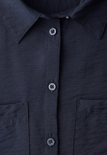 Kurzarm Bluse mit Elastiksaum
