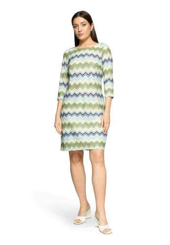 Etuikleid 38 Ausgestellt - Green/Blue