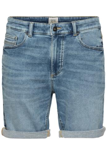 fleXXXactive® Bermudashorts Slim Fit 32IN Slim Fit - Bleach Blue