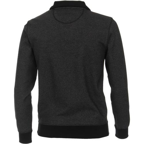 Sweat-Troyer gemustert M - Anthrazit