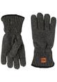 Melierte Strickhandschuhe mit warmen Futter Grau L
