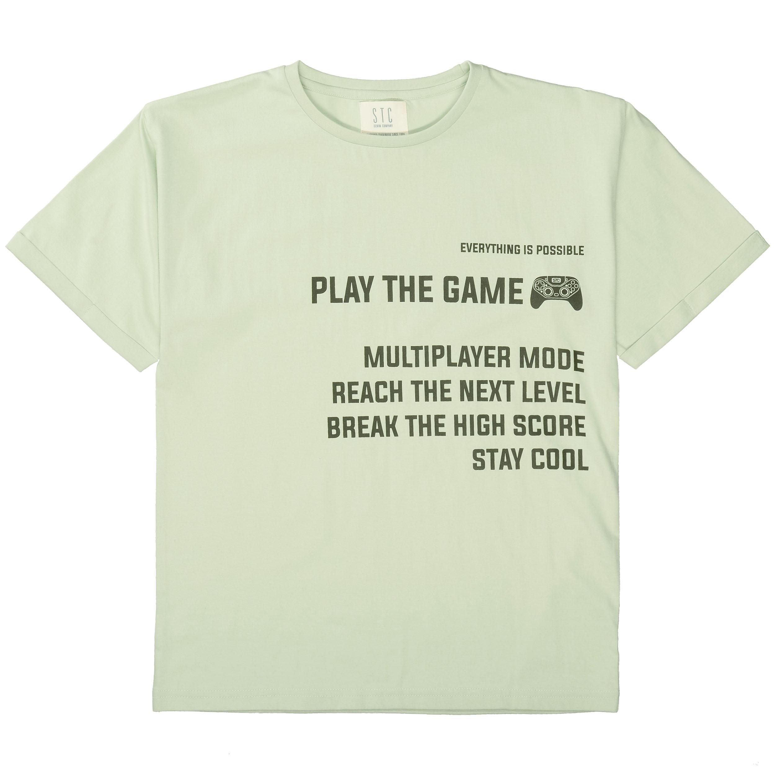 T-Shirt im Oversized-Design 152 normal - Light Mint
