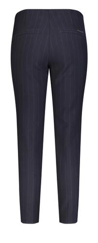 MAC JEANS - ANNA zip new, Smart wool look Blau 46/30