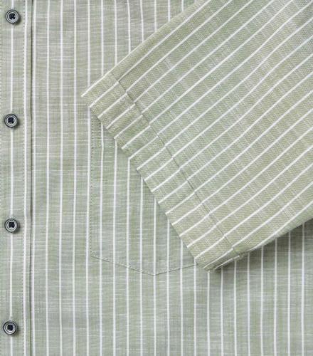 Freizeithemd Kurzarm M Casual Fit - Grün
