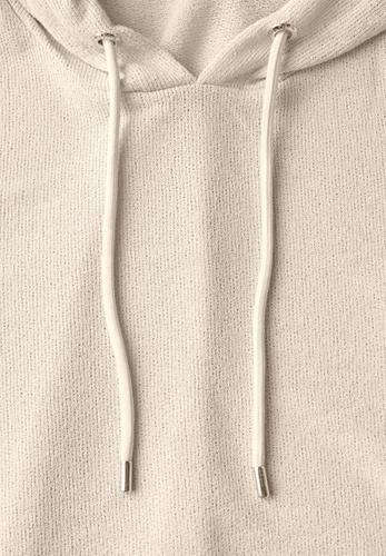 Crepe Hoodie-Shirt S - Light Beige
