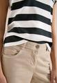 T-Shirt mit Streifen und Printdetail