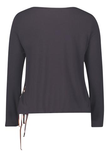 Casual-Shirt 42 Figurumspielend - Beige/grau