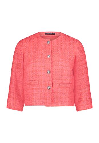 Blazer-Jacke 36 Gerade - Hot Coral