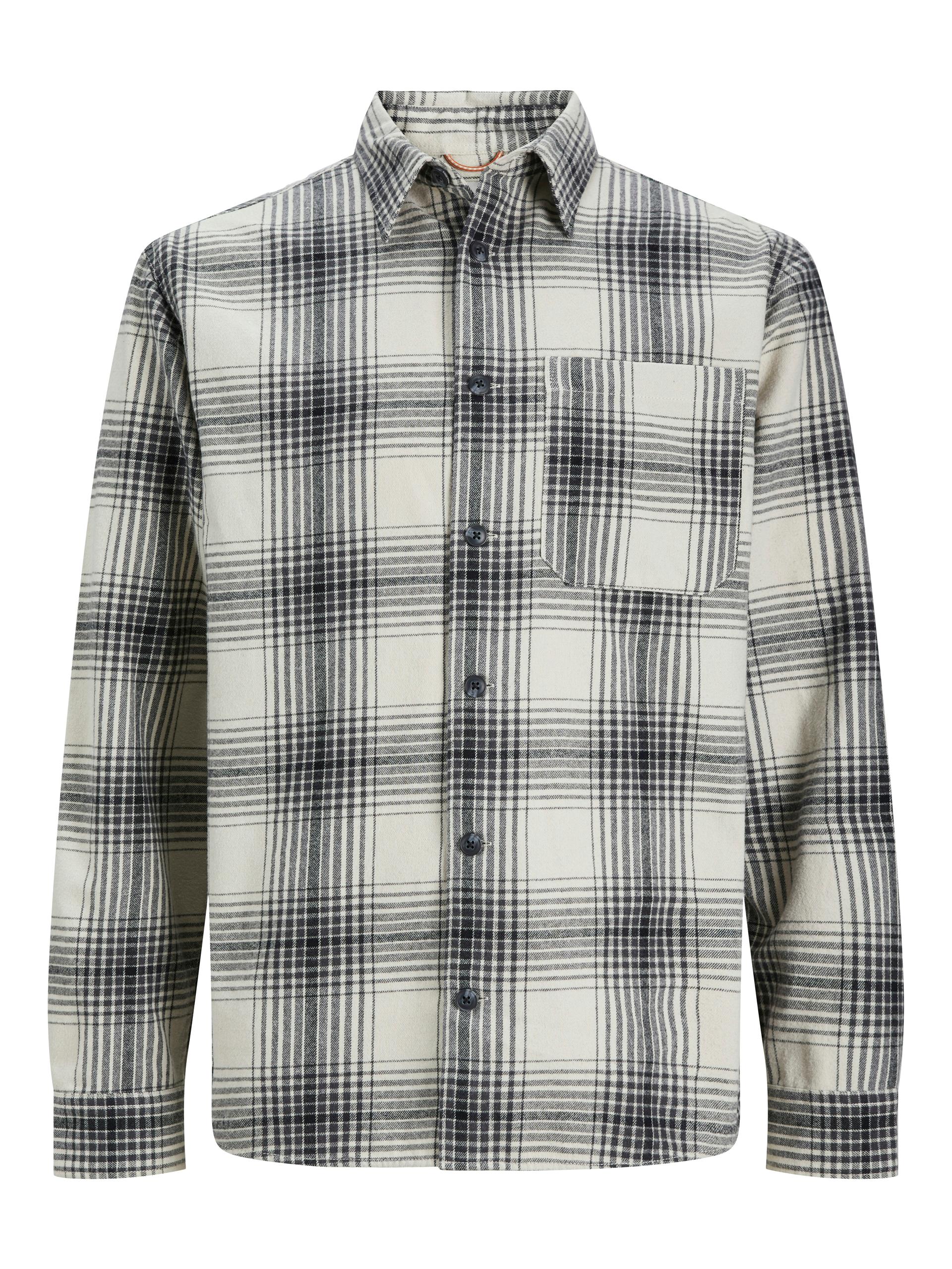 JCOBLACK CHECK ZAC OVERSHIRT LS RELA JNR 152 Weit geschnitten - Moonbeam